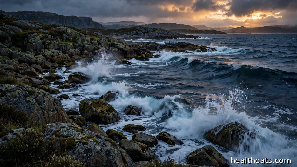 Plastskräp som spolats upp på en strand och visar havens nedskräpningsproblem.